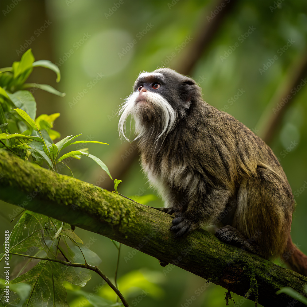 Fototapeta premium primates perched in trees