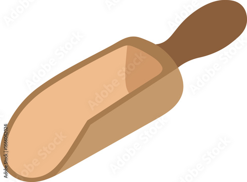Realistic kitchen scoop vector