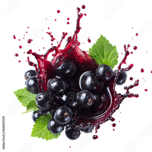 delicious bilberry juice splash png