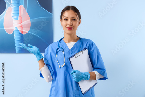 Female Asian endocrinologis...