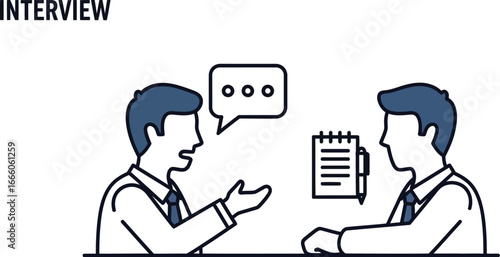 Professional interview conversation between two colleagues discussing business plans and ideas