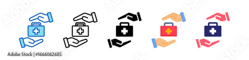 Health Service Multiple Style Icon Set Collection. 