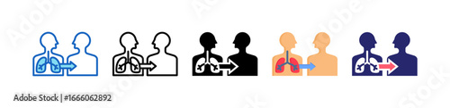 Organ Transplantation Multiple Style Icon Set Collection. 