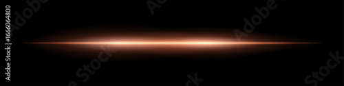 Horizontal glowing beam with soft blurred edges and bright center. Smooth gradient spreads across background forming minimal futuristic light effect.