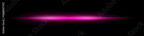 Horizontal glowing beam with soft blurred edges and bright center. Smooth gradient spreads across background forming minimal futuristic light effect.