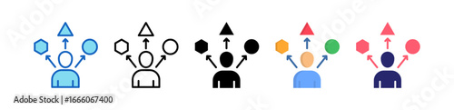 Assortment Multiple Style Icon Set Collection. 