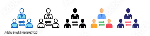 Intermediary Multiple Style Icon Set Collection. 