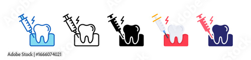 Anesthesia Multiple Style Icon Set Collection. 