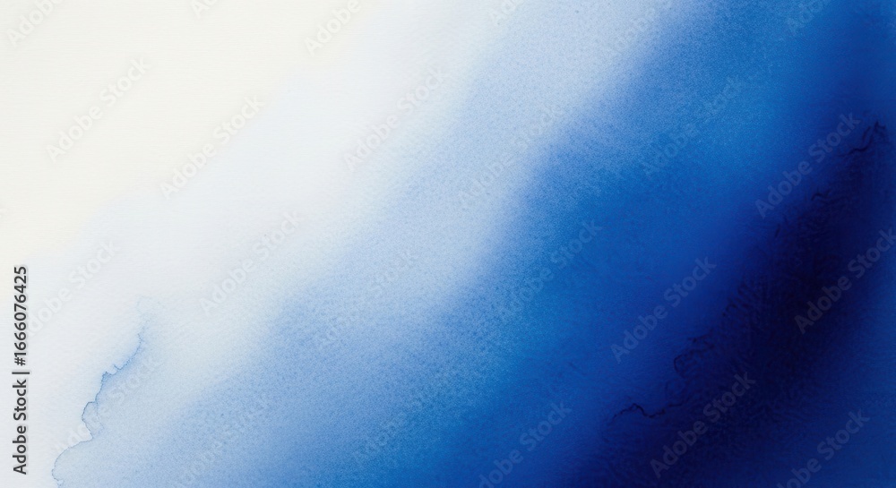 Fototapeta premium Abstract blue background, watercolor texture, gradient design, artistic wallpaper