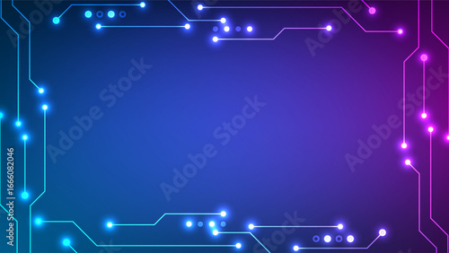 Abstract digital background. Futuristic circuits data cyber business market and technology concept.