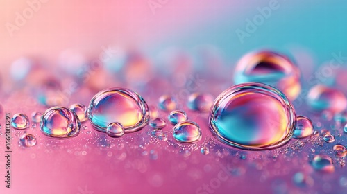 Wallpaper Mural Iridescent water droplets create a stunning display of color and light in this macro image. Torontodigital.ca