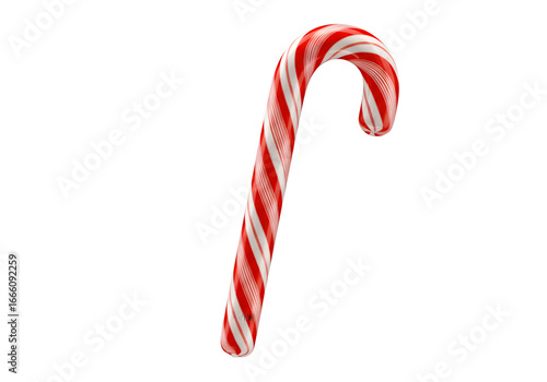 Festive candy cane, a classic holiday treat perfect for Christmas celebrations, adding joy and sweetness to any design, a symbol of winter cheer