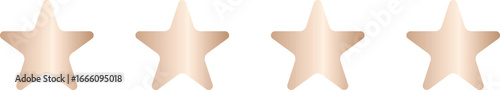 silver four star rating icon
