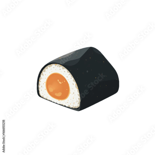 Flat colored Susi vector illustration on a plain background 