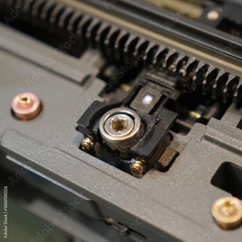 Wallpaper Mural Detailed view of VCR eject mechanism showcasing its intricate design. Torontodigital.ca