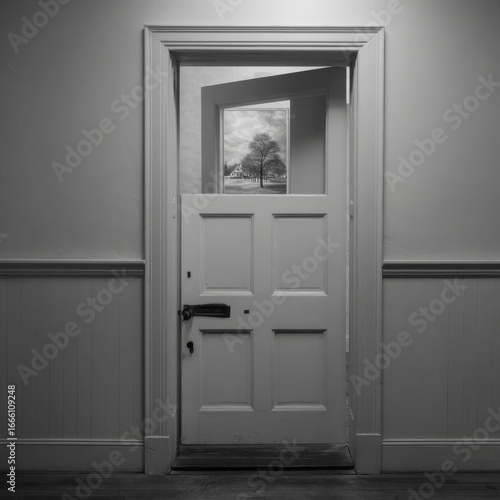 A charming Dutch door featuring vibrant colors and rustic details.