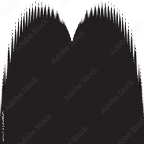 Striking black and white halftone design for modern branding and impactful visual storytelling projects