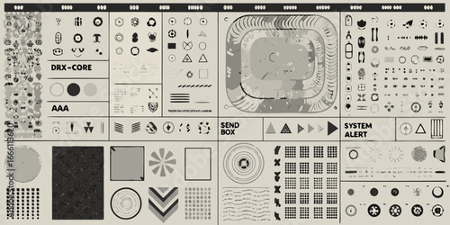 Abstract Futuristic Interface Graphic Design