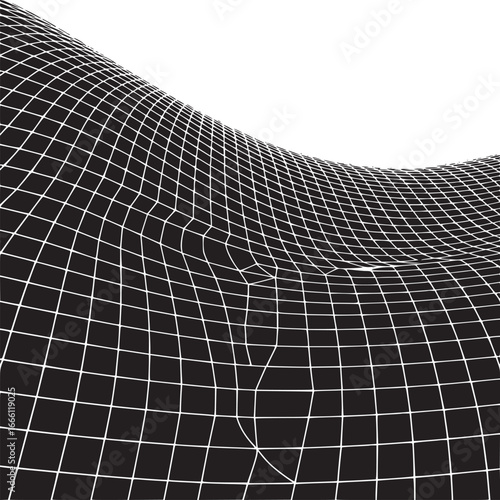 Dynamic warped grid background for innovative tech solutions and creative design projects today