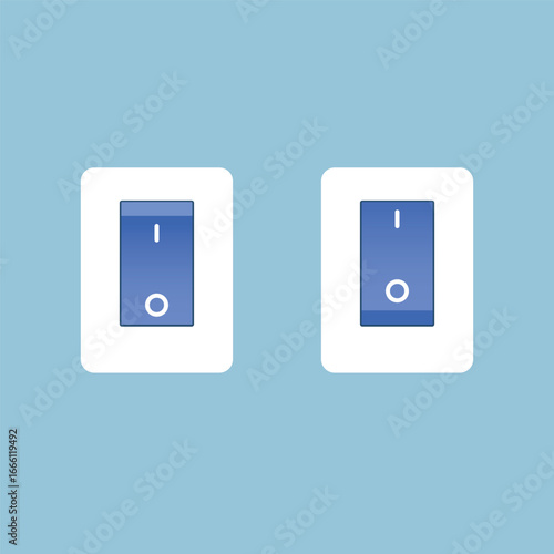 Light Switch, On Off Button, Electronic Control illustration