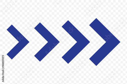 colourful arrow. dynamic moving arrow representing speed, acceleration, fast. transparent png and vector illustration. EPS 10.