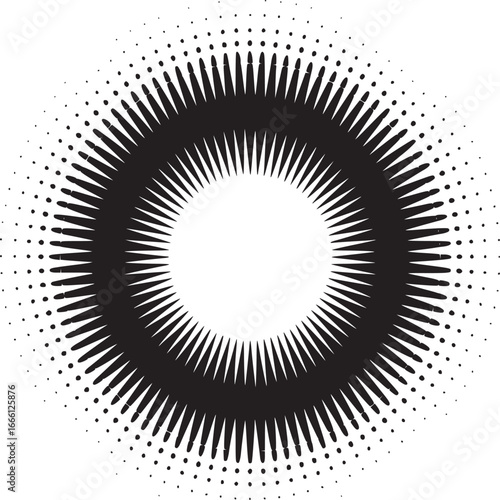 Dynamic sunburst pattern radiates energy, perfect for modern designs with a bold and impactful aesthetic
