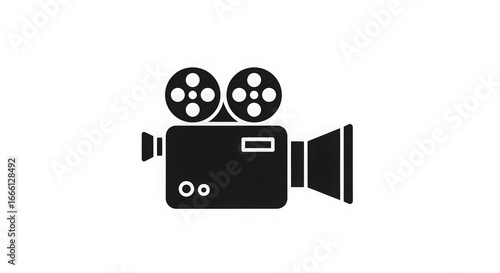 Vintage Film Camera Icon Dark Grey