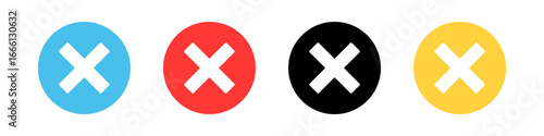 check mark icon button set. check box icon with right and wrong buttons and yes or no checkmark icons in green tick box and red cross. vector illustration