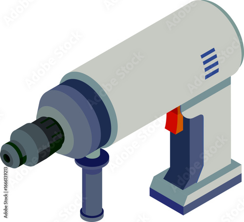 Power Tools Isometric Vector Icons Set