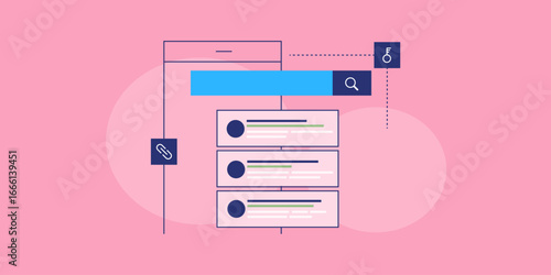 Search results visualization on smartphone, intelligent optimization based on keyword and link metadata, increase rank on mobile first SEO.