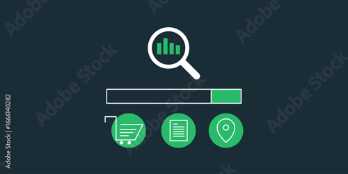 Enhance search visibility of ecommerce cart, business location map and dynamic content under analytics SEO magnifier.