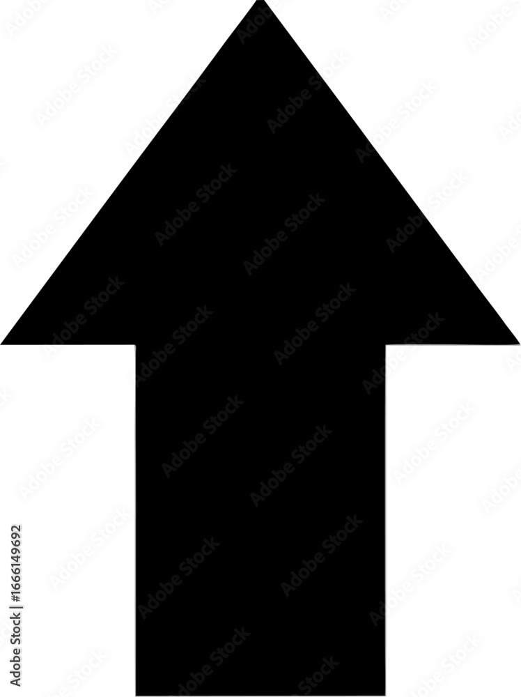 Fototapeta premium Clean Up Arrow Icon - Simple Directional Symbol