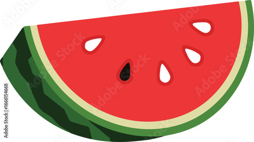 watermelon slice red green fruit food clip art preview