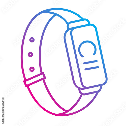 Smartwatch wearable gadget Line Gradient icon