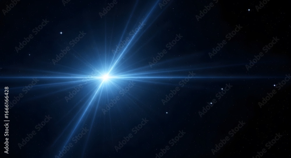 Obraz premium Radiant Celestial Light: A Stunning Cosmic Display of Brightness Against the Night Sky