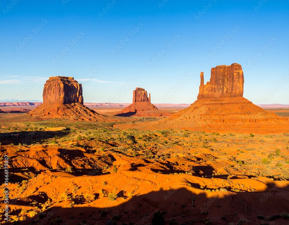 Naklejka premium Monument Valley at dawn