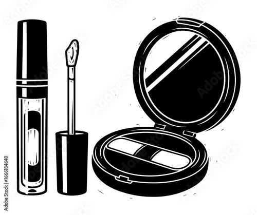 Engraving style vector of 1103