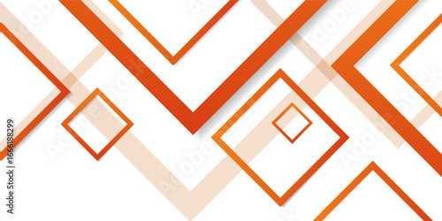 Abstract Geometric Background with Orange Diamond Shapes. ,odern vector illustration