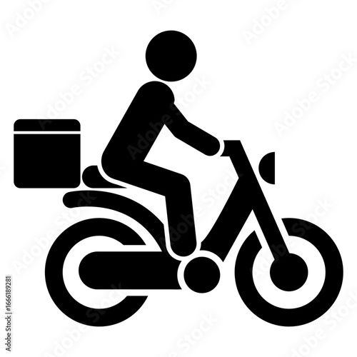 Icono repartidor de mensajería 