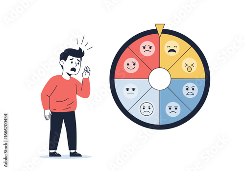 Understanding emotional regulation and identifying feelings with a wheel of emotions