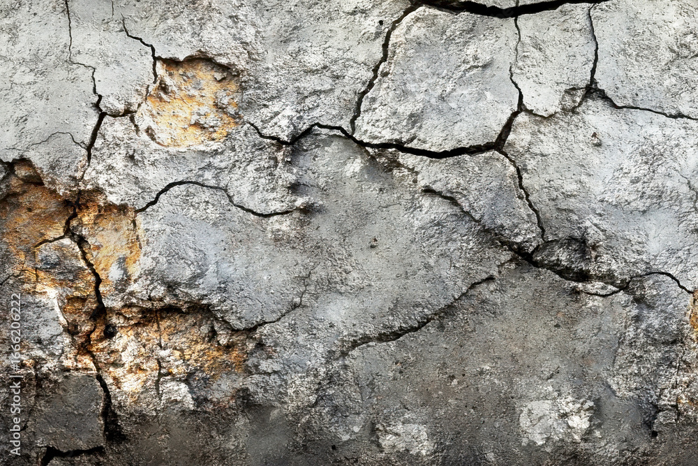 Obraz premium Cracked and Rusty Concrete
