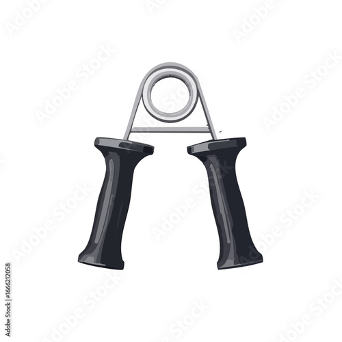 Hand grip strength trainer for muscle building and fitness routines against a solid backdrop equipment for forearm exercise