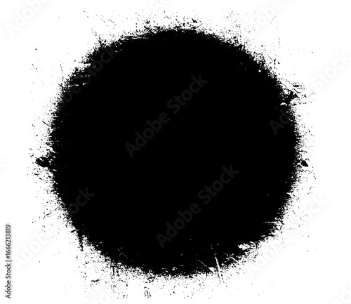 Round Torn Circular Distressed Splatter Background