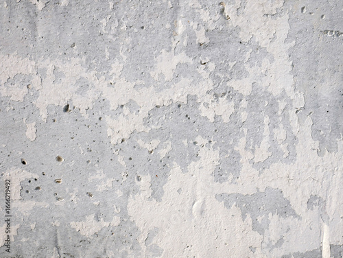 Gray rough concrete old wall background. Texture cement crack surface