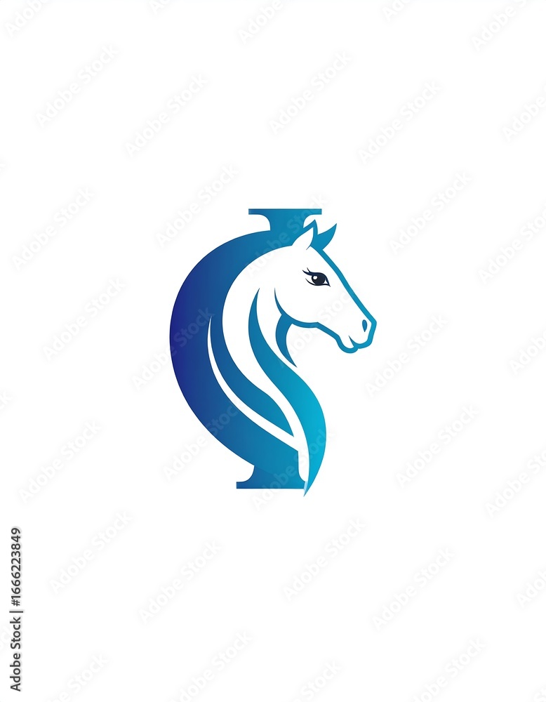 Fototapeta premium Horse logo design