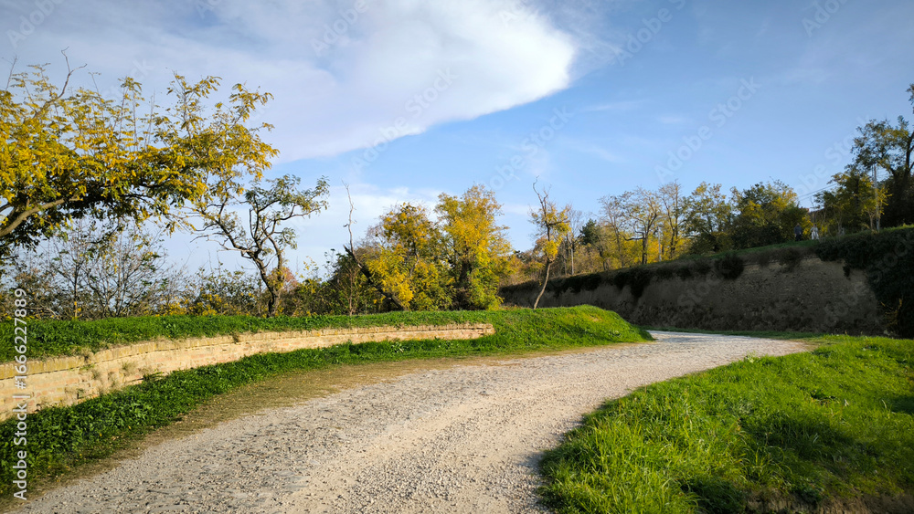 Petrovaradin Fortress in sunny autumn day in November Petrovaradin Fortress in sunny autumn day in November