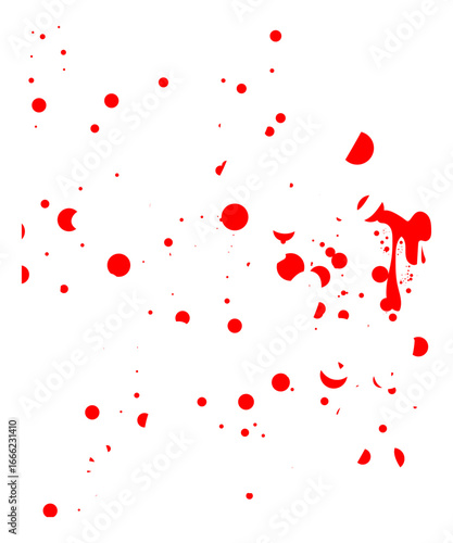 red paint splash