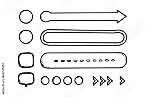 Minimalist Communication UI Line Art Icon Set – Chat Bubbles, Messages & Notifications