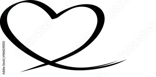 Hand-Drawn Heart: Love, Romance, Passion, Affection, Feelings, Emotion, Caring, Kindness, Symbol, Relationship