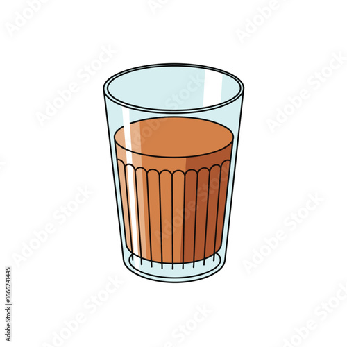 Refreshing glass of chai tea, a warm beverage perfect for relaxation and enjoying a moment